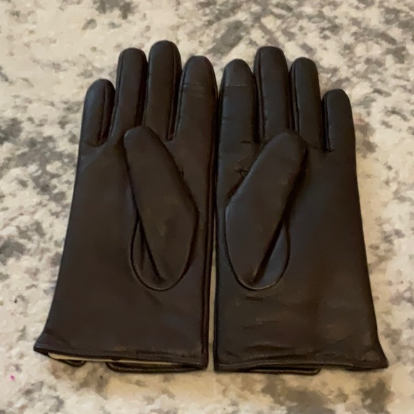 J Crew cashmere lined leather touch tech gloves - Picture 2 of 6